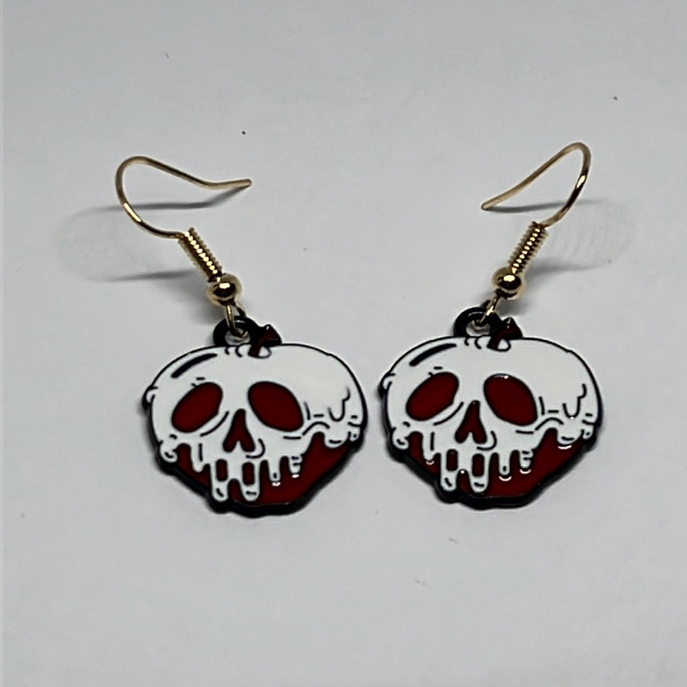 Earrings skull Goth Gothic Halloween